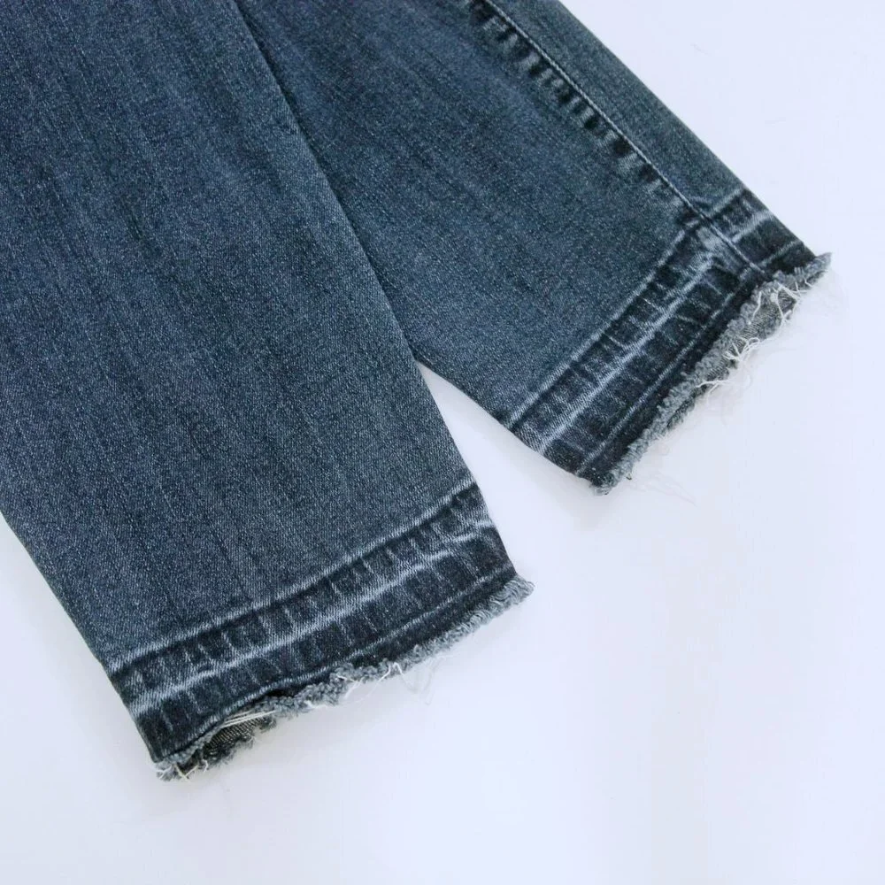 Kut from the Kloth Ankle Skinny High Rise Raw Frayed‎ Released Hem Jeans
